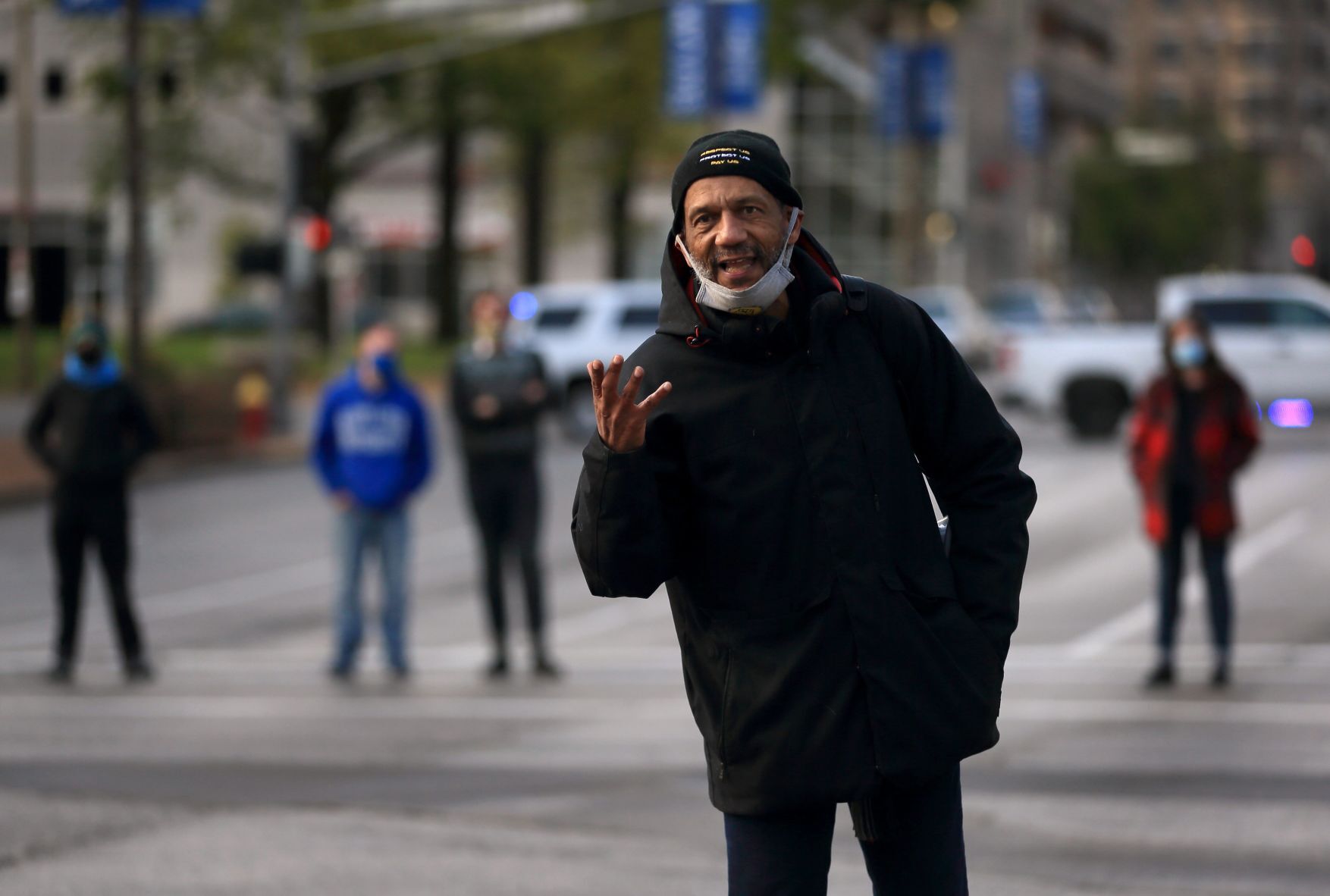 Protesters occupy intersection in downtown St. Louis to mark Derek Chauvin guilty verdict